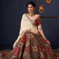 Elegant Maroon Printed Kantha Lehenga With Matching Blouse & Embroidered Dupatta .