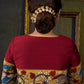 Elegant Maroon Kalamkari Blouse