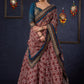 Graceful Printed Lehenga With Gold Embroidered Blouse & Matching Dupatta.