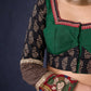 Elegant Ajrakh & Kalamkari Lehenga With Matching Blouse & Dupatta.