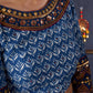 Indigo Prints Mix & Match Lehenga With Antique Gold Embroidery On Blouse & Matching Dupatta.