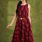 Flared Ikat Cotton Dress. Vibrant Ikat Print With A Flattering Flared Silhouette