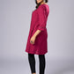 Trendy Magenta Cotton Tunic with Comfortable Silhouette