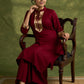 Graceful Maroon Rayon Flowy Kurta - Palazzo Optional