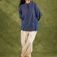 Trendy Oversized Cotton Navy Top - Pant Optional