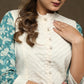 Elegant printed cotton tunic - Off-white Nehru jacket Optional