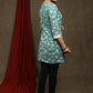 Elegant printed cotton tunic - Off-white Nehru jacket Optional