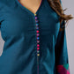 Elegant Casual Teal Cotton Tunic Pant Additional