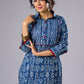 Beautifully Highlighted Casual Cotton Indigo Tunic Pant Additional