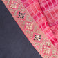 Pretty Pink Shibori Lehenga With Stone Embellishments On The Blouse & Matching Dupatta.