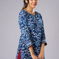 Stylish Indigo Cotton Tunic with A Flattering Silhouette Pant Additional