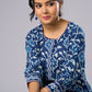 Stylish Indigo Cotton Tunic with A Flattering Silhouette Pant Additional