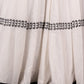 Elegant White Silk Lehenga In Black Embroidery With Matching Blouse & Dupatta