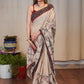 Beige cotton saree with exclusive Gond painting