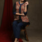 Classy Black cotton tunic with kalamkari jacket - Pant Optional