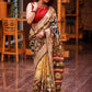 Exclusive Pure tassar silk saree with kalamkari design