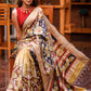 Exclusive Pure tassar silk saree with kalamkari design