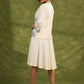 Coastal Chic Off White Cotton Shrug With Calming Blue Hues And Delicate Embroidery   Dress Optional