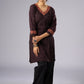 Elegant Black Cotton Ajrakh Tunic