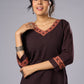 Elegant Black Cotton Ajrakh Tunic