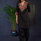 Unique And Stylish Black Tunic With Patchwork Yoke. - Pant Optional