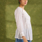 White Cotton Self-Textured Top