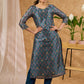 Exclusive hand embroidered Chanderi kurta with exquisite print Pant optional