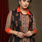 Smart Striped cotton shirt tunic - Ajrakh floral jacket Optional