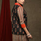 Smart Striped cotton shirt tunic - Ajrakh floral jacket Optional