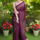 Exclusive Purple Modal Silk Saree with Tissue Pallu