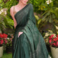 Elegant Green Modal Silk Saree with Tissue Pallu