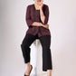 Black & Red checks Cotton top with black lace detaling - Pant Additional