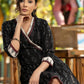 Trendy black cotton ikat dress highlighted with ikat gathering on yoke