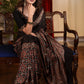 Exclusive block printed black modal silk saree