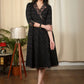 Exclusive black ikat one piece cotton dress with Ajrakh details