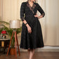 Exclusive black ikat one piece cotton dress with Ajrakh details