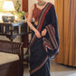 Beautiful black Cotton saree with exclusive Ajrakh border