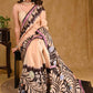 Classic Cream Pure Silk Batik Saree