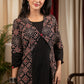 Black Ajrakh jacket style dress