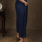 Navy Blue Cotton Palazzo Pant