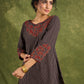 Classic Ajrakh Applique Work Top - Pant Optional