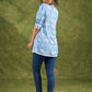 Delicate Flowy Rayon Top With Nice Puff Sleeves