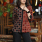 Smart Black & Maroon Combination Cotton Ajrakh Shirt