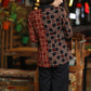 Smart Black & Maroon Combination Cotton Ajrakh Shirt