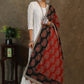 Beautiful red and black Ajrakh combination dupatta