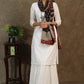 Beautiful black Ajrakh dupatta with multicolor Ikkat border