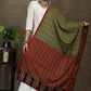 Green and red combination Ajrakh dupatta