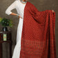 Exclusive Red cotton Ajrakh dupatta