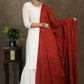 Classy Red cotton Ajrakh dupatta