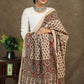 Exclusive creme cotton printed dupatta